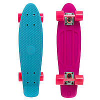 Скейт пенни борд фиш Fishskateboards Penny Board SK-410-4: Blue-Pink