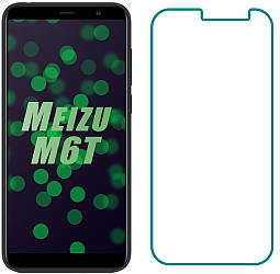 Захисне скло Meizu M6T (Прозоре 2.5 D 9H) (Мейзу М6Т)