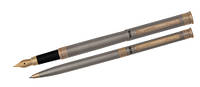 Ручки перьевая и шариковая в подарочном футляре Regal сталь (R68007.L.BF)