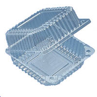 Контейнер для харчових продуктів одноразовий Україна 550 шт./яск. 131х131 мм полімерний (20P-1 PS)