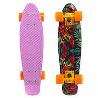 Скейт пенни борд фиш Fishskateboards Penny Board Eden Fish 4442-3: Pink-Orange