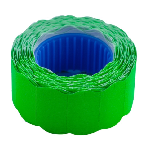 Ценник Buromax фигурный 500 шт 6 м 22x12 мм зеленый (BM.282201-04)