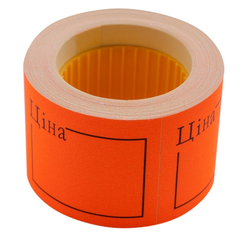Цінник Buromax ЦІНА прямокутний 150 шт 6 м 50x40 мм помаранчевий (BM.282109-11)