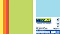 Бумага цветная Buromax 250 листов набор 5 цветов А4 80 г/м2 (BM.27213250-99)
