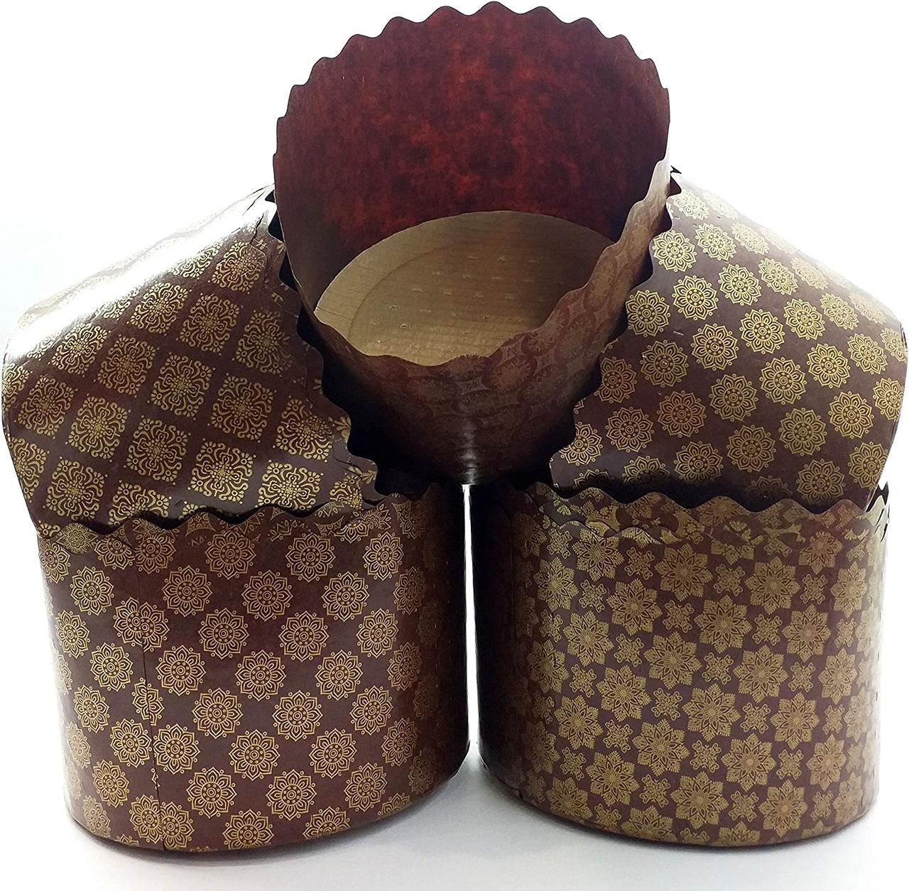 Форма для пасхи паперова, форма для випікання куліча 110х85мм, 300 грамів, набір 50 шт., фото 1