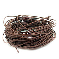 Вощений Шнур коричневий 1 мм