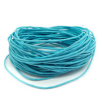 Вощений Шнур блакитний 1 мм