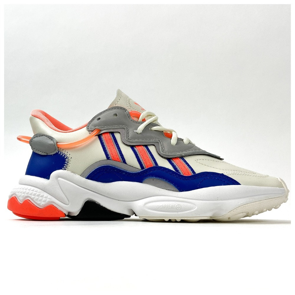 Жіночі кросівки Adidas Ozweego Beige Orange Blue, різнокольорові кросівки адідас озвіго, фото 1