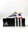 Жіночі кросівки Adidas Ozweego Beige Orange Blue, різнокольорові кросівки адідас озвіго, фото 2
