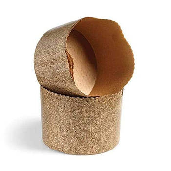 Форма для пасхи паперова, форма для випічки паски 70х60 мм, 100 грам (Італія), набір 50 шт