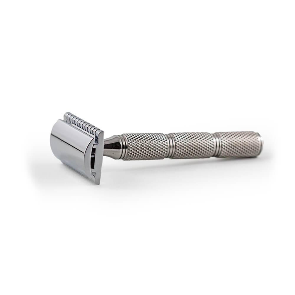 Бритва для гоління Т-подібна RazoRock Mentor Safety Razor Super Knurl Handle