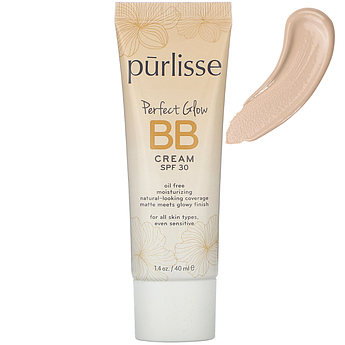 ВВ-крем з легким ефектом сяйва шкіри Purlisse Perfect Glow BB Cream SPF 30 Light 40 мл