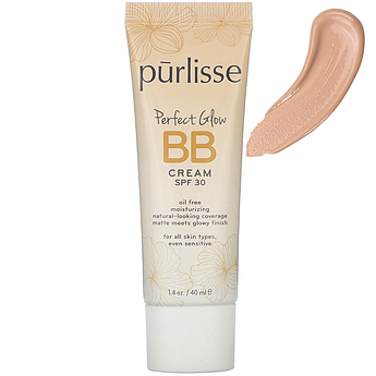 ВВ-крем з легким ефектом сяйва шкіри Purlisse Perfect Glow BB Cream SPF 30 Light Medium 40 мл