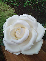 Роза белая на 8 марта Ростовые цветы из изолона