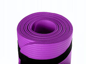 Килимок (мат) для йоги та фітнесу Sportcraft NBR 1 см ES0007 Violet, фото 2