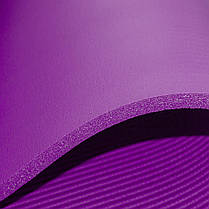 Килимок (мат) для йоги та фітнесу Sportcraft NBR 1 см ES0007 Violet, фото 3