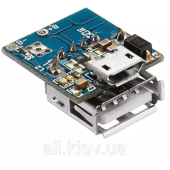DC-DC Перетворювач підвищує, зарядка для Power Bank 3.7-5.5 V USB 5V 1A 134N3P