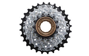 Тріскачка (касета) для велосипеда SHIMANO TZ-510-6, 14-28Т (6 швидкостей)