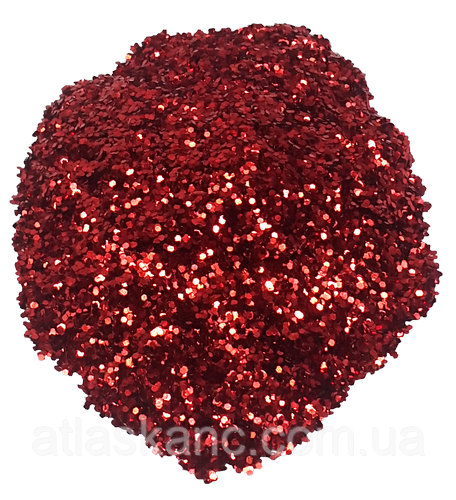 Блискітки (Глітер) Атлас 7 г — Червоний AS-2059