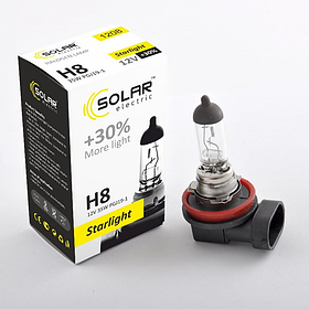 Галогенна лампа H8 SOLAR Starlight 12V 35W ! 30% (1 шт.)
