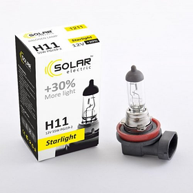 Галогенна лампа H11 SOLAR Starlight 12V 55W ! 30% (1 шт.)