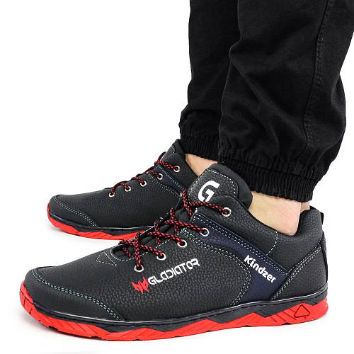 Купить Кроссовки Kindzer Gladiator мужские демисезонные черные из ...