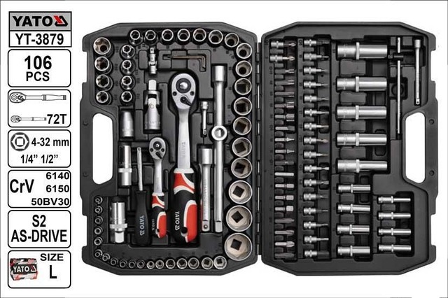 Набір інструменту 106 предметів Yato YT-3879