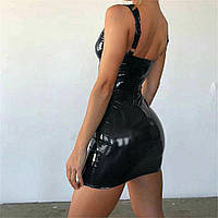 Сукня з латексу сексуальне L Чорний