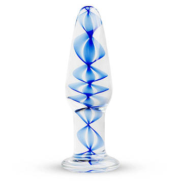 Скляна анальна пробка з внутрішньої спіраллю Gildo Glass Buttplug No. 23  (AS)