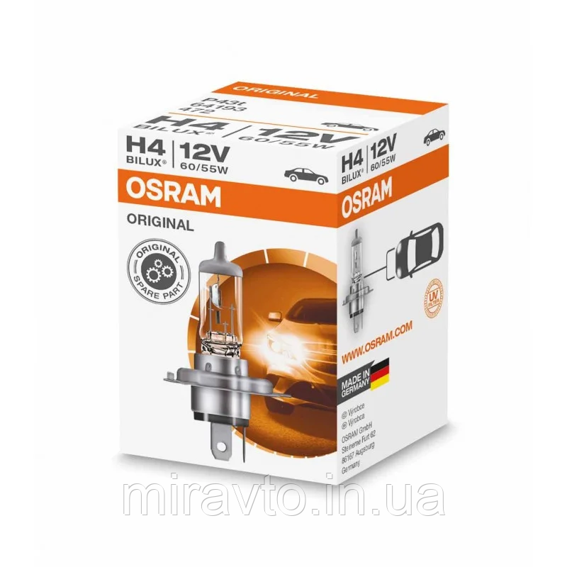 Галогенна лампа H4 Osram Original Line 12V 60/55W (1шт)