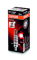 Галогенная лампа H1 OSRAM super 12V 55W + 30% (1шт.)