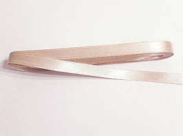 Стрічка атласна двостороння 1 см ( 10 метрів) рожево попеляста