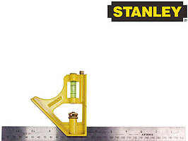 Косинець кутомір універсальний комбінований із рівнем 300 мм Stanley 2-46-028