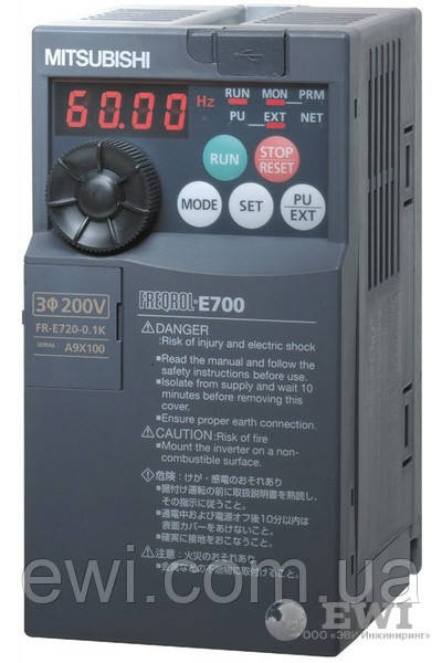 Частотний перетворювач Mitsubishi Electric (Міцубісі) FR-E740-060SC-EC 2,2 кВт 3 ф 380 В