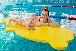 Матрас для відпочинку на воді для малюків (плот для пляжу і басейну) EVA_LINE - Бегемот 1400*700 мм