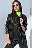 Куртка валиджі Yavorsky жіноча стильна шкіряна з об'ємними кишенями Gy1656, фото 9