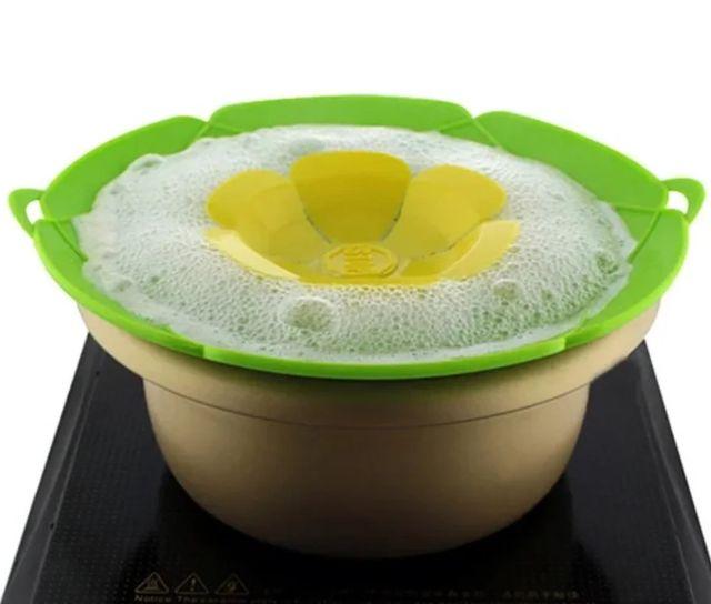 Кришка силіконова Spill Stopper LID, кришка-невикіпайка, багаторазова силіконова кришка, фото 1