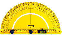 Транспортир угломер с уровнем 0-180 градусов Vorel 18473
