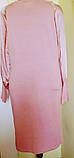 Сукня ніжно-рожеве з шовковим рукавом-реглан розмір 54 56 58 60 Giani Forte, фото 10