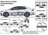 Молдинги на двері для Skoda Octavia A8 Liftback 2020+, фото 5