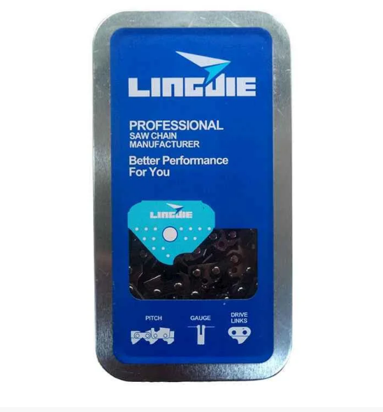 Ланцюг 57 зв. 1,3 мм 3/8 Linjei супер зуб metal box
