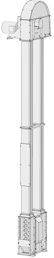 Ківшова норія SE 140 TVM — Skandia Elevator L-Line