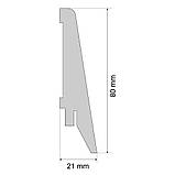 Плінтус МДФ Венге, розміри 2070 x 82 x 21, фото 3