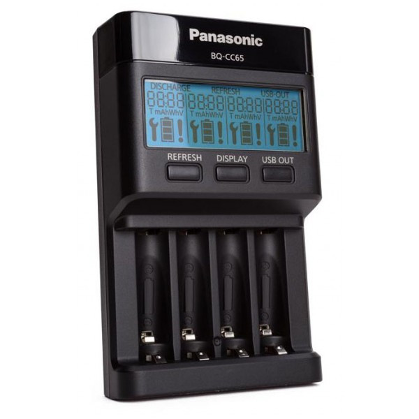 Зарядное устройство PANASONIC BQ-CC65 с LCD дисплеем - фото 1 - id-p1363929239