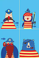 Набор для юного художника «Малювалка», «Морская команда», 20*30 см, ROSA KIDS