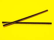 Контакт циліндричний однорядний 40pin,крок 2,54 мм, тато-мама