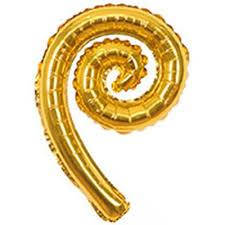 Спіраль 12" КИТАЙ-КТ 002 Металік золото