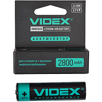 Аккумулятор 18650 VIDEX 2800 mAh Li-ion С Защитой