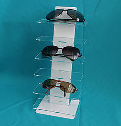 Акрилова Стійка для окулярів на 6 полиць