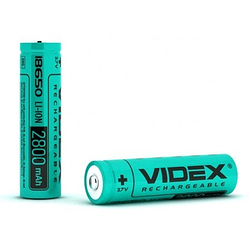 Акумулятор 18650 VIDEX 2800 mAh (без захисту) Li-ion
